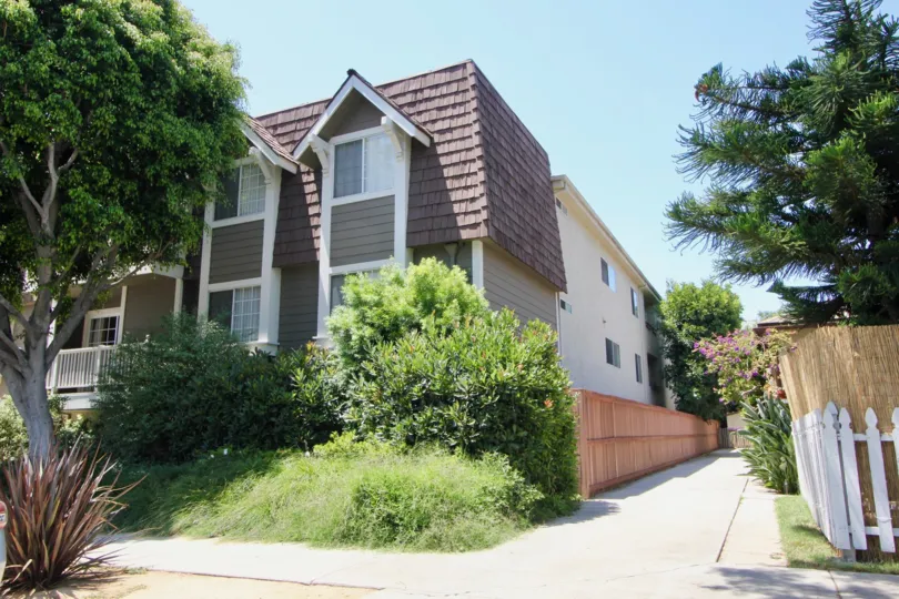 A shadow casts on a home in Barry Avenue Vistas in West La California.