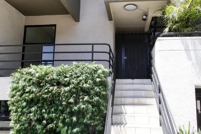The stairs leading up to Beloit Place