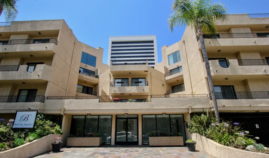 front view of the grand Bentley Regency, West La, California