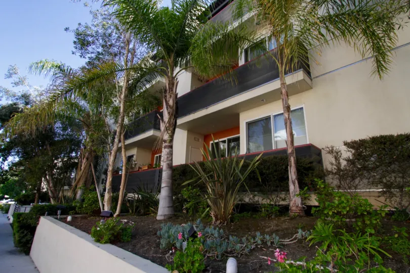 The landscaping around Granville Pavilion in West LA
