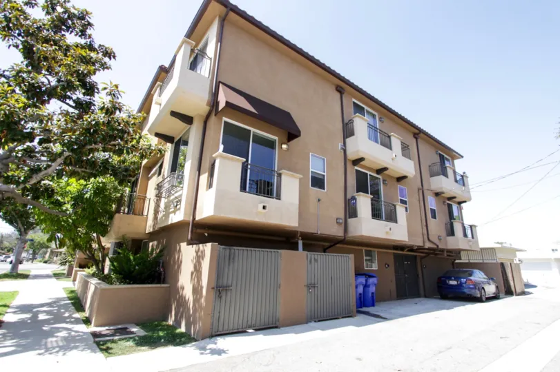 The view of the National Villas building in West LA