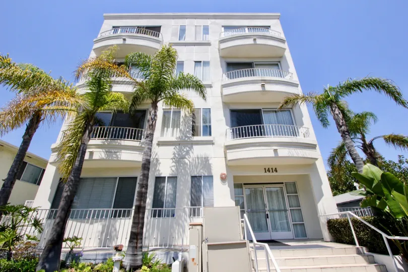 A beautiful day in the Saltair Regency community in West LA, California.