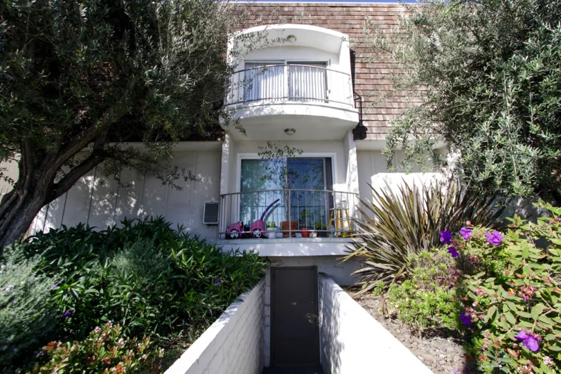 The balconies of the units in Sawtelle Living