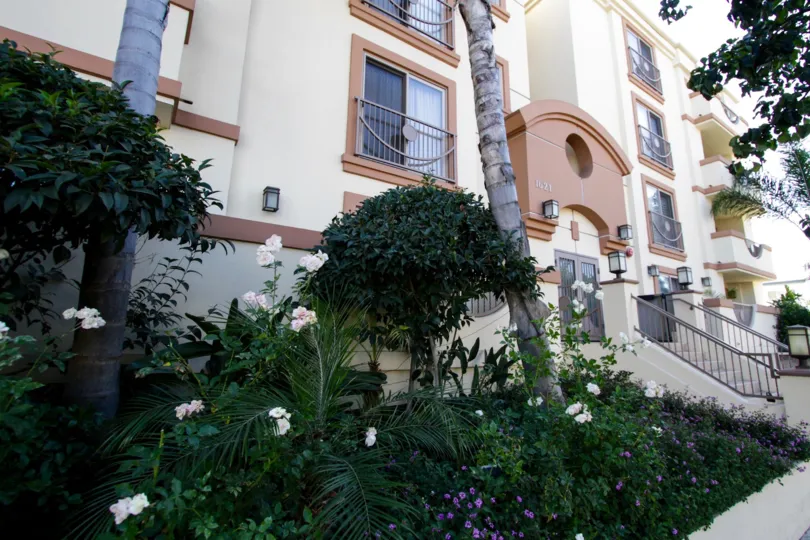 The landscaping seen around Sixteen Twenty One building