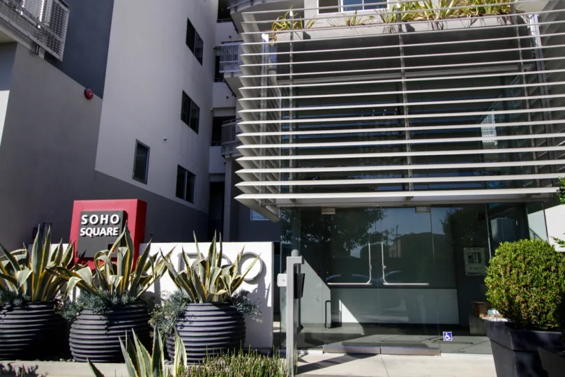 The entrance into Soho Square of West LA