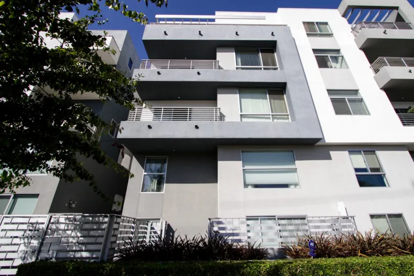 The view of the units of Soho Square in West LA