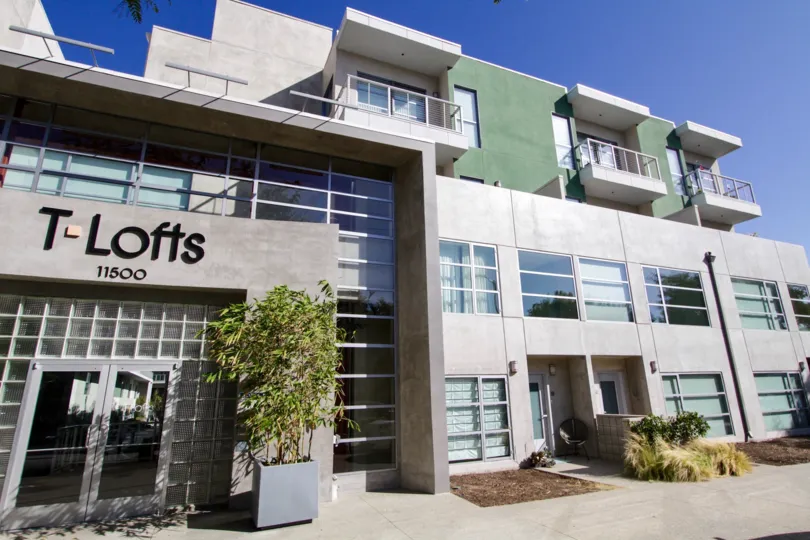 The T Lofts building in West LA