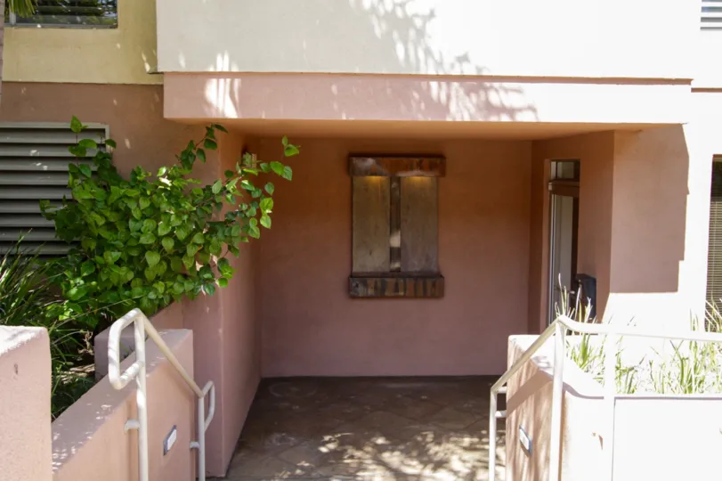The entrance into The Courtyard Villas