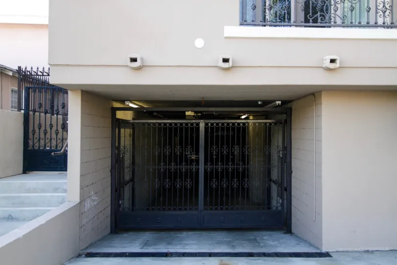 The private parking for those who live in the Tuscan Sun of West LA