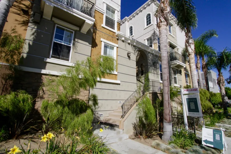 The landscaping seen around Westside at Barrington of West LA