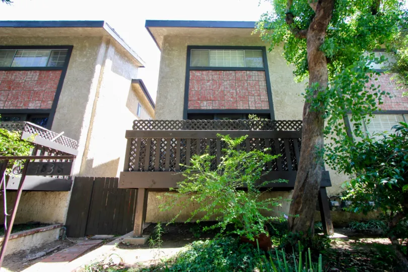 tile on the outside of this condo instead of windows is confusing to some