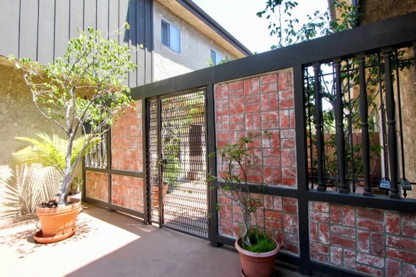 Entrance to Westside Townhouse apartment, West La, California