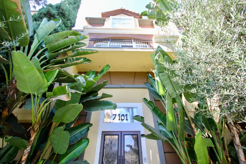 The address for Amalfi Villas above the entrance