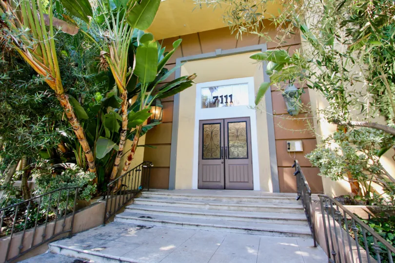 The stairs into Amalfi Villas