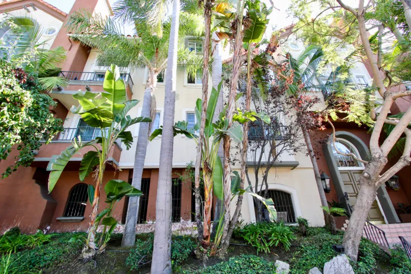 The landscaping around Capri Villas in Westchester, California