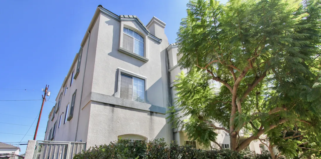 The windows in Knowlton Place in Westchester, California