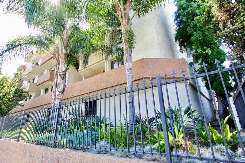 The fence around the Westchester House in Westchester, California