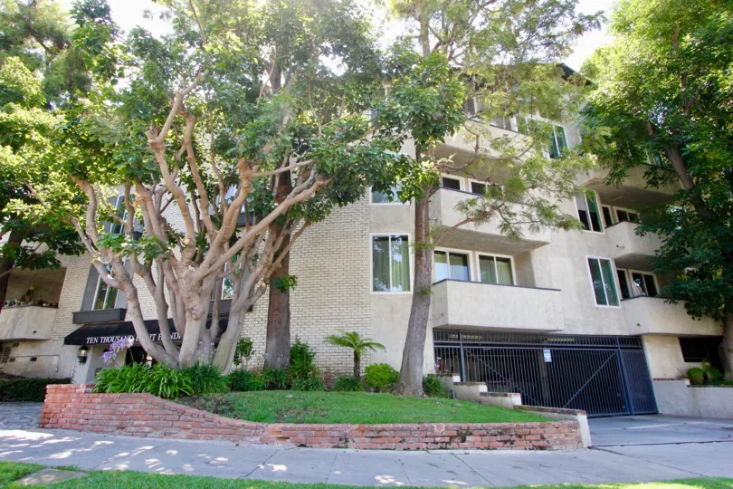A Beautiful Bulding With a beautiful Garde and big trees