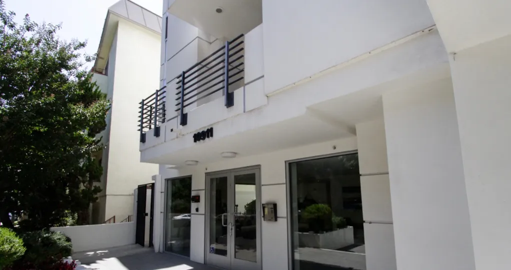 The balcony seen at 10911 Wellworth in Westwood