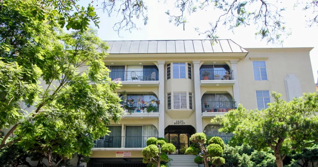 Great views and private balconies at 1410 Bentley in Westwood.