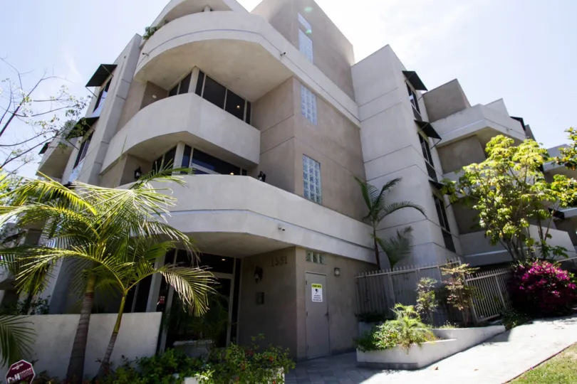 The balconies seen at 1551 Manning in Westwood