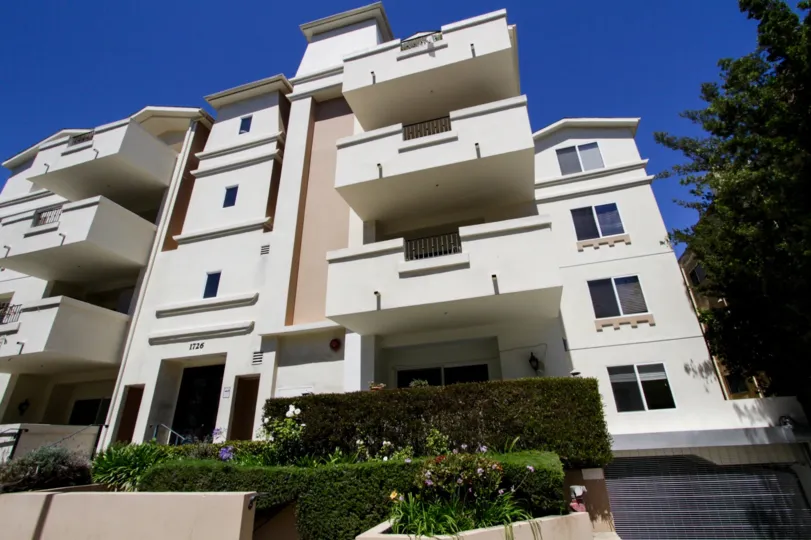The balconies at 1726 Bentley Regency in Westwood