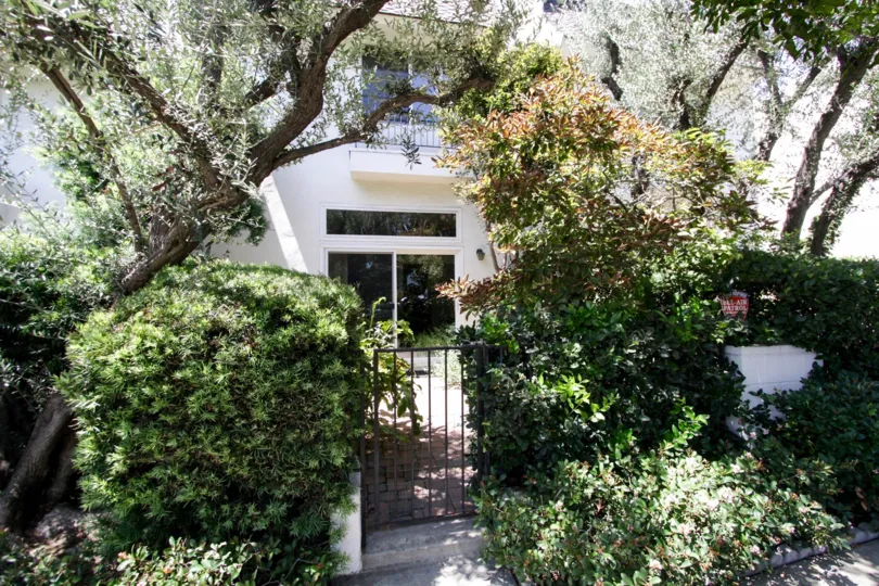 The gate into 1745 Selby