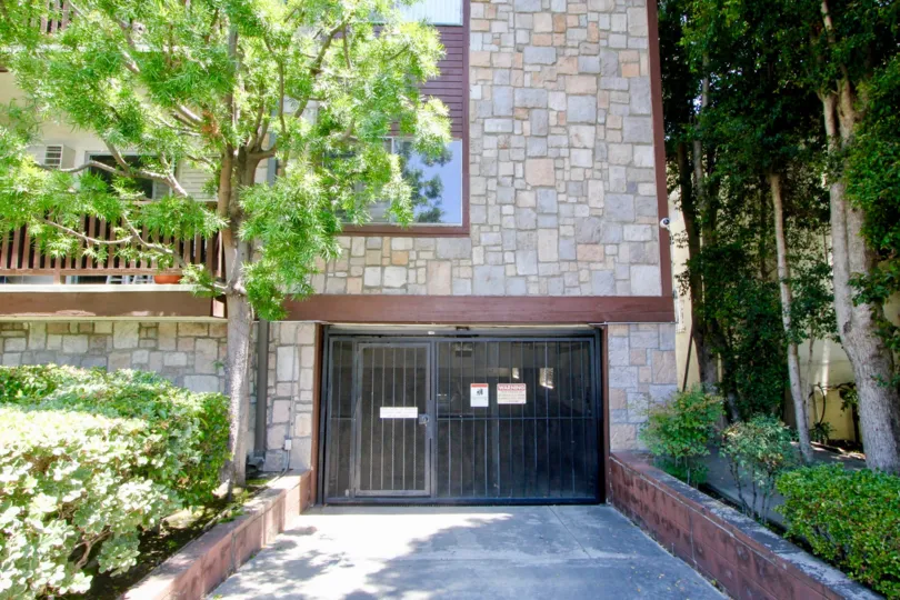 Gated entrance to 1840 Camden of Westwood, California.