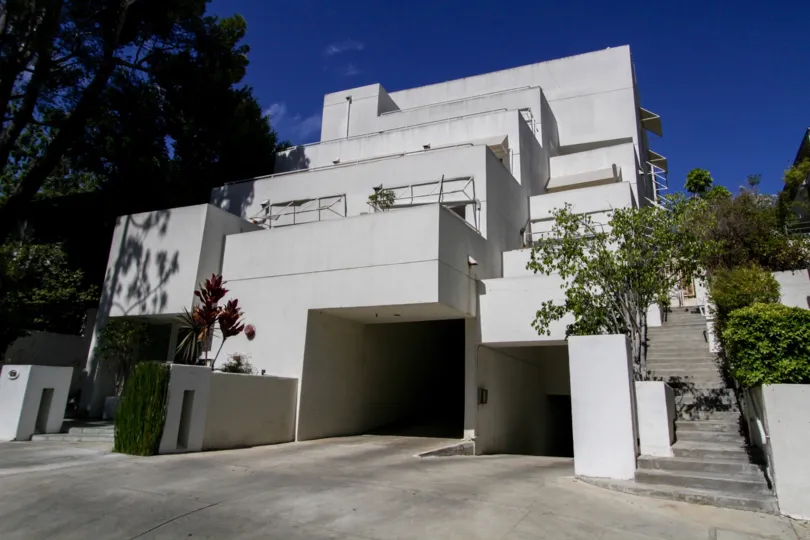 The parking at 650 Kelton in Westwood