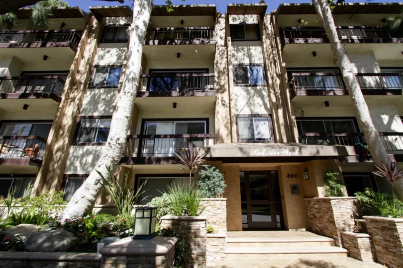The entryway into Bel Air West in Westwood