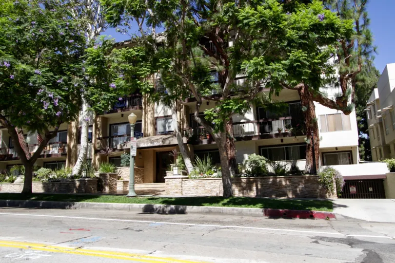 The landscaping seen around Bel Air West