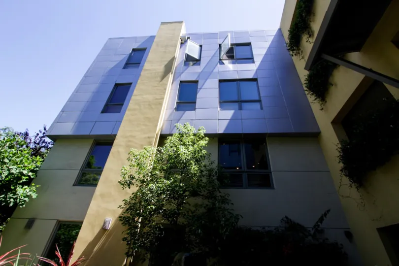 The windows seen at Bentley Place in Westwood