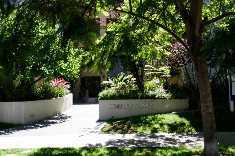 The walkway through Bentley Place