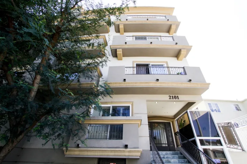 The balconies at the Beverly Elegance