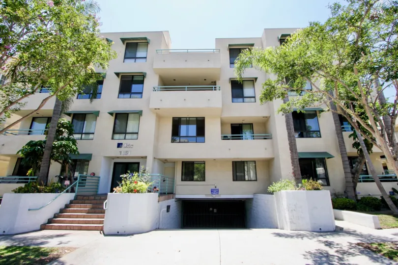 THE TREES TAKE PLACE IN THE FRONT OF THE APARTMENT. ITS VERY BEAUTIFUL SCENORY.