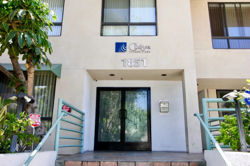 Entrance to the super cool Chelsea Condominiums, Westwood, California