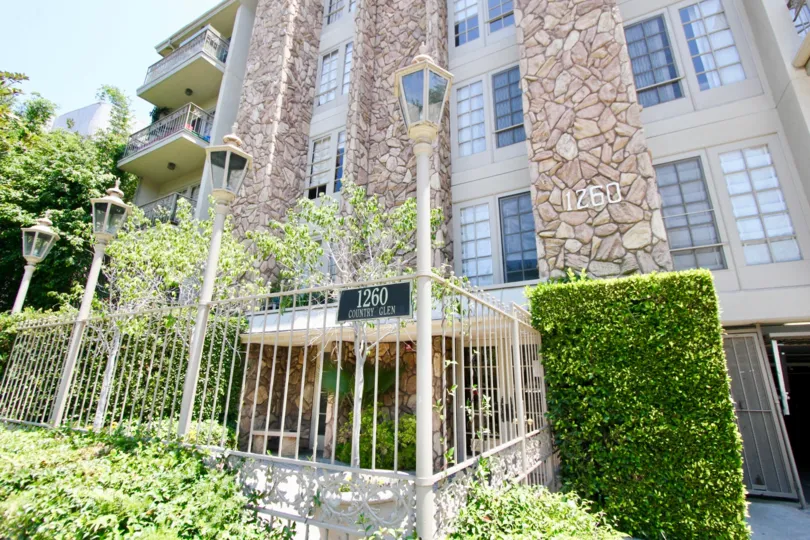 1260 Country Glen and her beautiful entrance, Westwood, California
