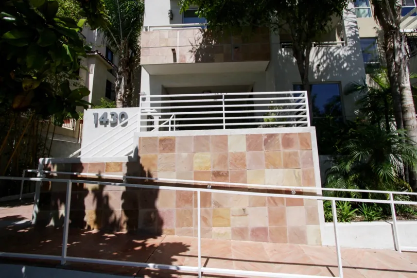 The entryway into Glen Court in Westwood