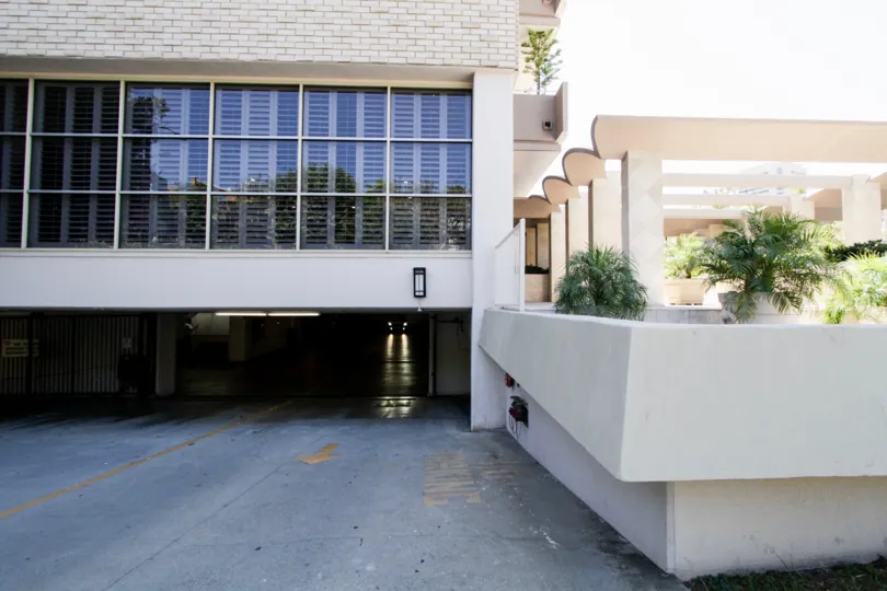 The parking for Glen Towers