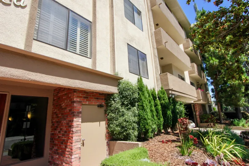 Colorful front view of Glendon Monica, Westwood, California