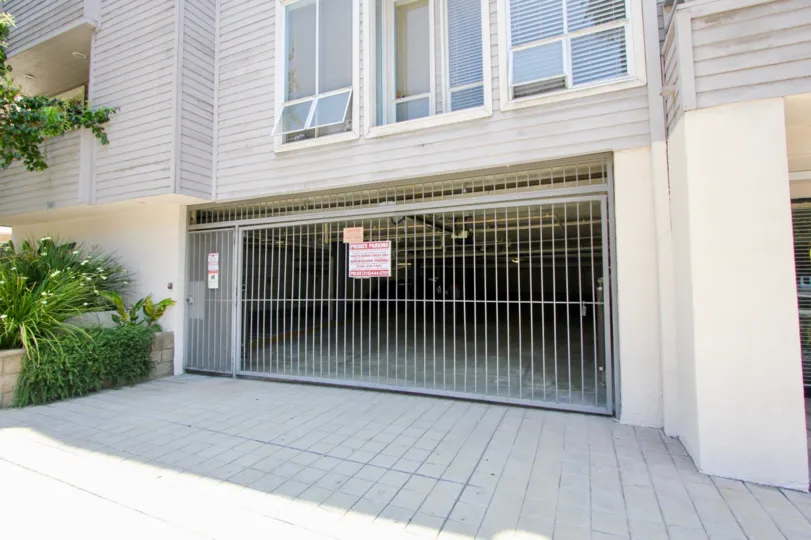 Private Parking garage in the Glenwood II Community in Westwood CAlifornia