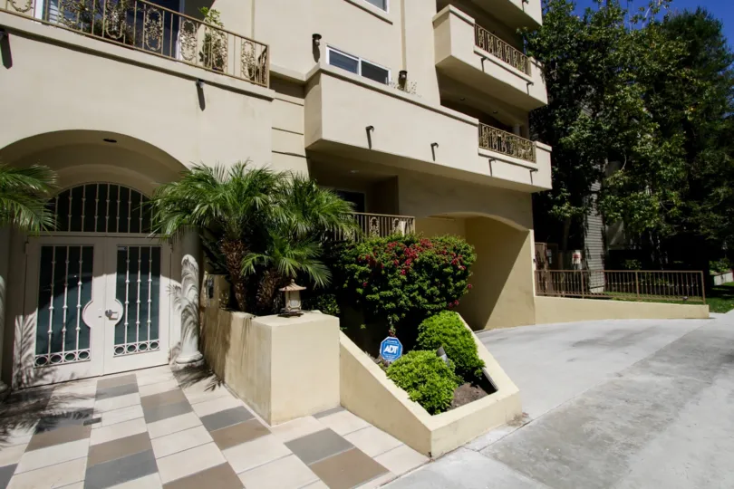 The entryway into Greenfield Garden in Westwood