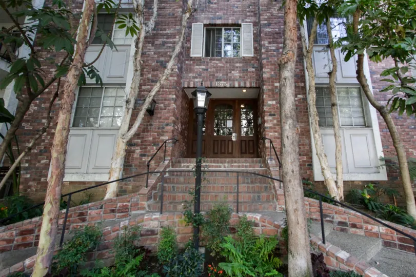 The entrance into Kelton Place in Westwood