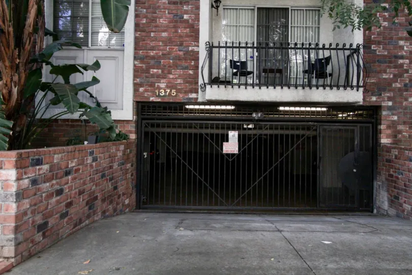The parking for Kelton Place in Westwood