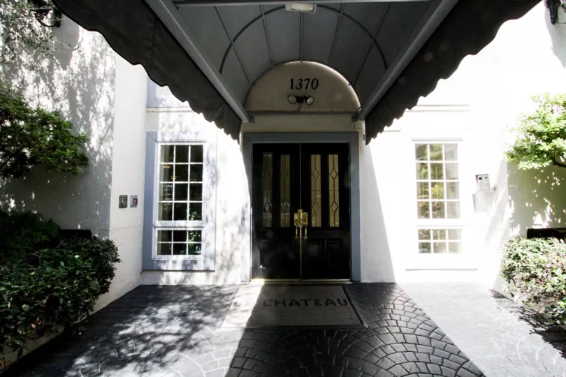 The doors leading into Le Chateau of Westwood
