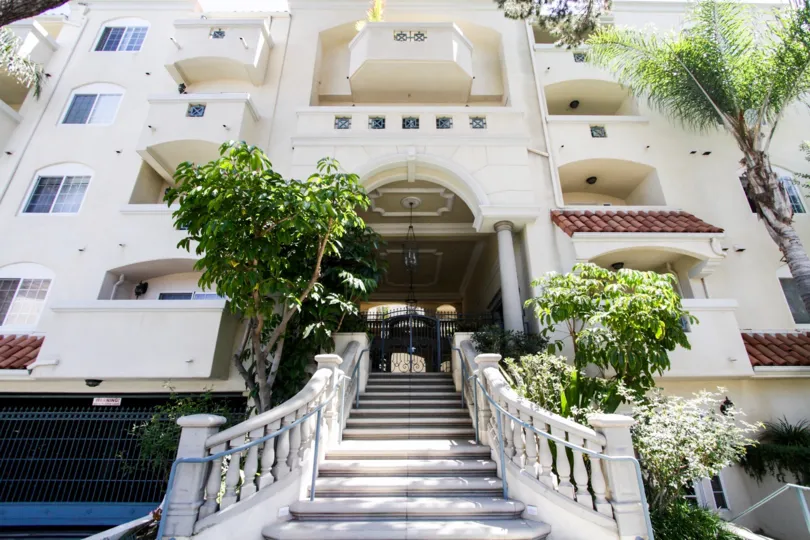 The intricate stairs up to Malcolm Villas