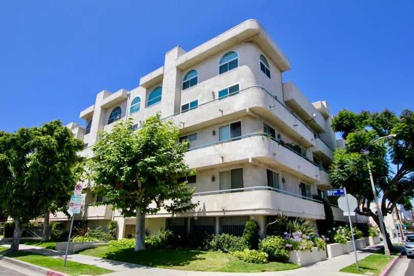 Luxury apartment building in Westwood, California.