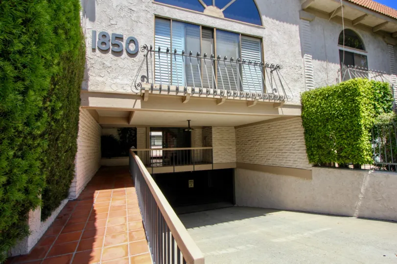 The balconies at the Midvale Plaza in Westwood