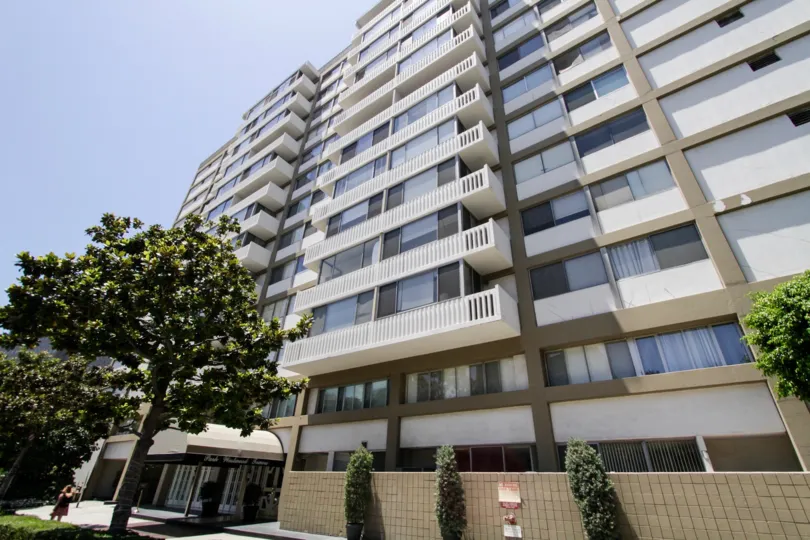 The balconies seen at the Park Westwood Towers