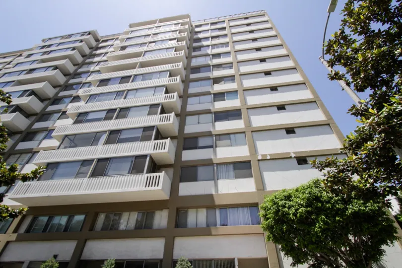 The architecture of the Park Westwood Towers in Westwood